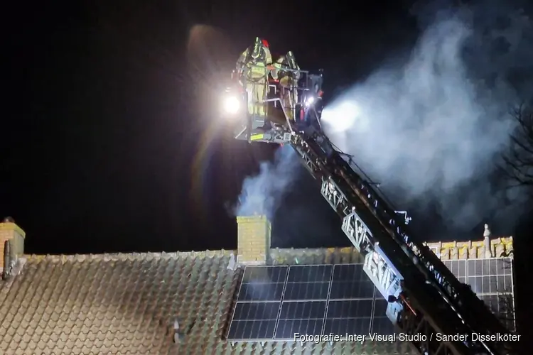 Schoorsteenbrand in Rietwijkstraat te Assendelft
