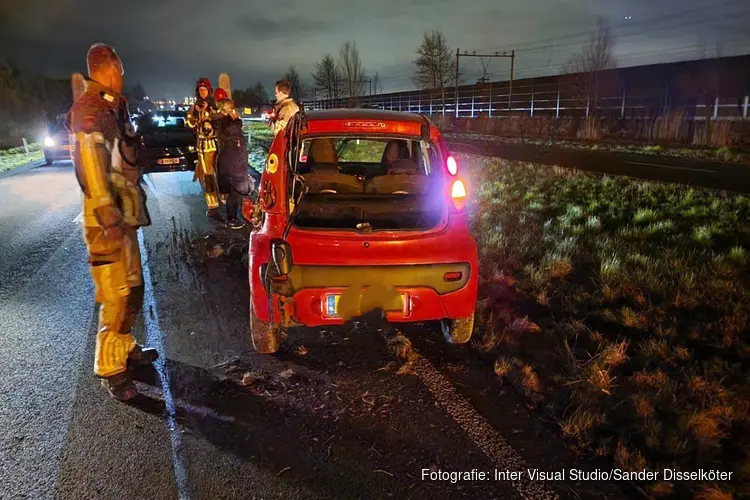 Veel schade na ongeval op N203