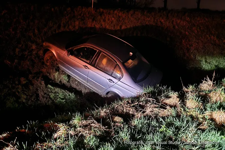 Automobilist aangehouden na eenzijdig ongeval