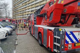 Brand in appartement aan Pharus in Zaandam