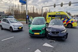 Ongeluk met drie voertuigen op N246