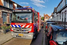 Brand in achtertuin van woning Krommenie