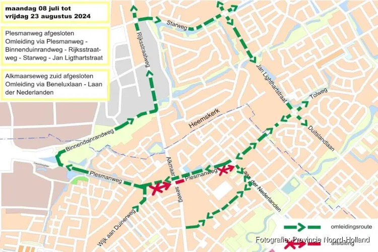 Nieuwe asfaltlaag voor Ned Benedictweg (N514) en Samsonweg in Zaanstad