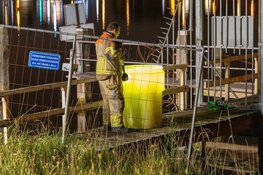 Accu van gezonken boot wordt te heet