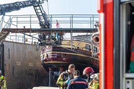 Brand bij scheepswerf in Zaandam