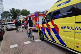 Persoon te water in Koog aan de Zaan