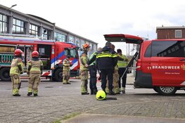 Groot gaslek aan C. van Uitgeeststraat in Zaandam