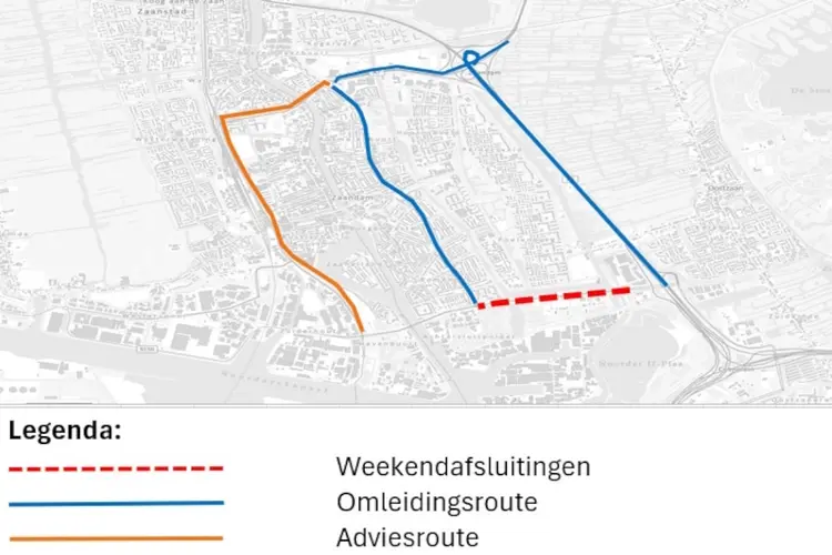 N516 in mei 2 weekenden dicht
