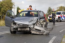 N246 afgesloten na frontale botsing