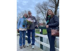 Schildje voor het kersverse gemeentelijk monument Koogerpark