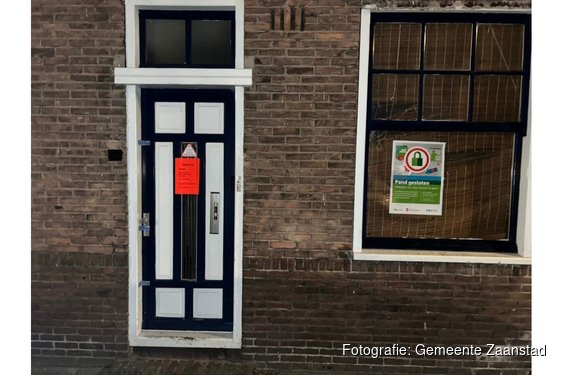 Woning aan de J.C. van Wessemstraat in Zaandam gesloten vanwege illegale prostitutie