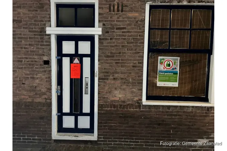 Woning aan de J.C. van Wessemstraat in Zaandam gesloten vanwege illegale prostitutie