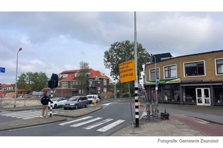 A.F. de Savornin Lohmanstraat in Zaandam ruim half jaar afgesloten