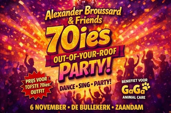 De Bullekerk wordt één grote dansvloer tijdens 70ies Out-of-Your-Roof Party