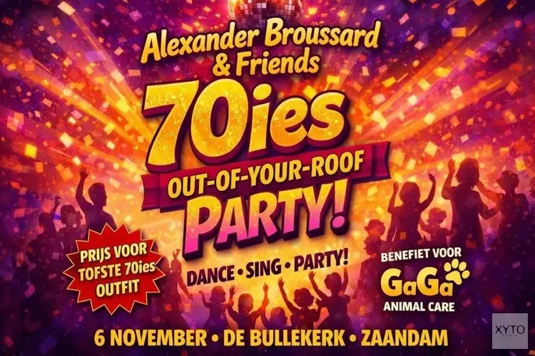 De Bullekerk wordt één grote dansvloer tijdens 70ies Out-of-Your-Roof Party