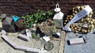 Gedenkplek doodgestoken Nick Bood in Zaandam geruïneerd