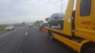 File op A7 en A8 na ongeluk met meerdere auto&#39;s