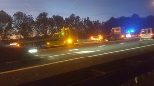 Zware ochtendspits in de provincie door ongelukken en autobrandje